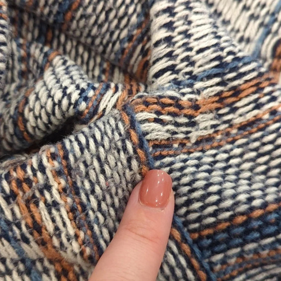 Hippie Rose Blue Brown Aztec Woven Knit Sweater Woman's XL - Picture 10 of 10